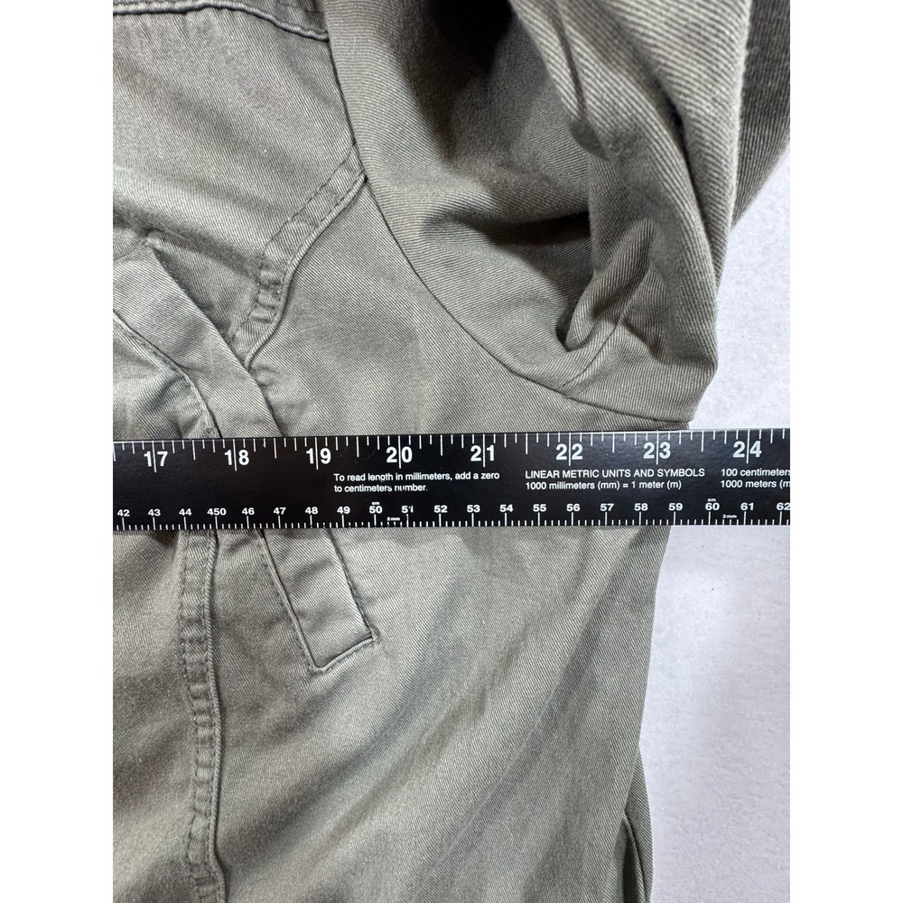 Style & Co Utility Jacket Women XL Green Cotton Field Anorak Military Coat - Picture 7 of 11